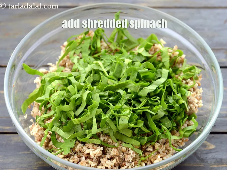 Step 13 – Add 1 cup&nbsp;<a href="https://www.tarladalal.com/glossary-shredded-spinach-777i">shredded spinach (palak)</a>.&nbsp;<a href="https://www.tarladalal.com/recipes-using-spinach-255">Spinach</a>&nbsp;is one of the richest plant sources of&nbsp;<a href="https://www.tarladalal.com/recipes-for-Iron-Rich--379">Iron</a>&nbsp;and …