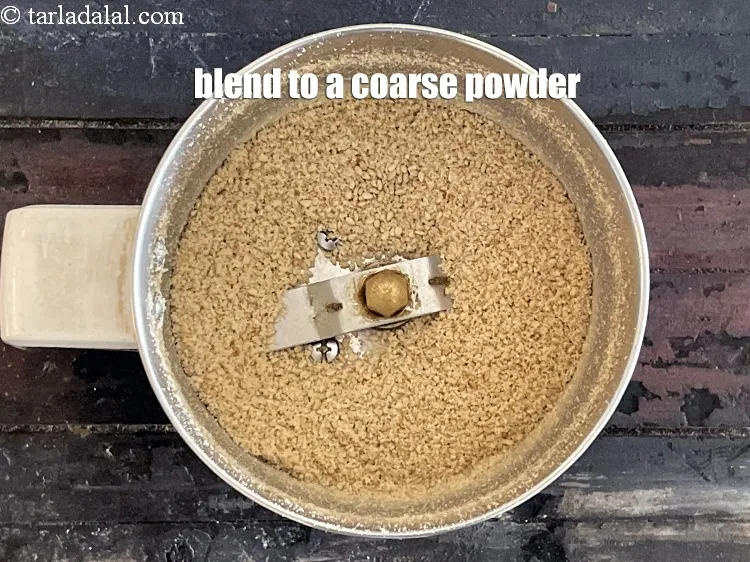 Step 8 – Blend to a coarse powder.