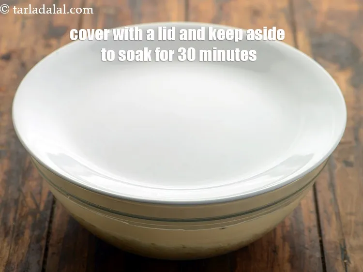 Step 6 – <meta charset="UTF-8" />Cover with a lid and keep aside to soak for 30 minutes.&nbsp;<br /> …