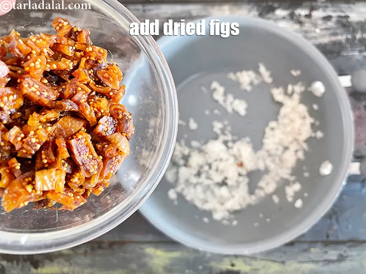 Step 13 – Add&nbsp;<meta charset="UTF-8" />1/3 cup&nbsp;<a href="glossary-chopped-dried-figs-2428i">chopped dried figs (anjeer)</a>.