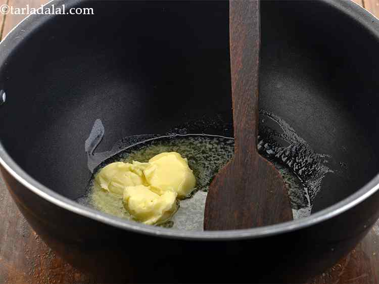 Step 11 – <p>Let?s start with the tempering. Heat butter in a deep pan. You can use salted …
