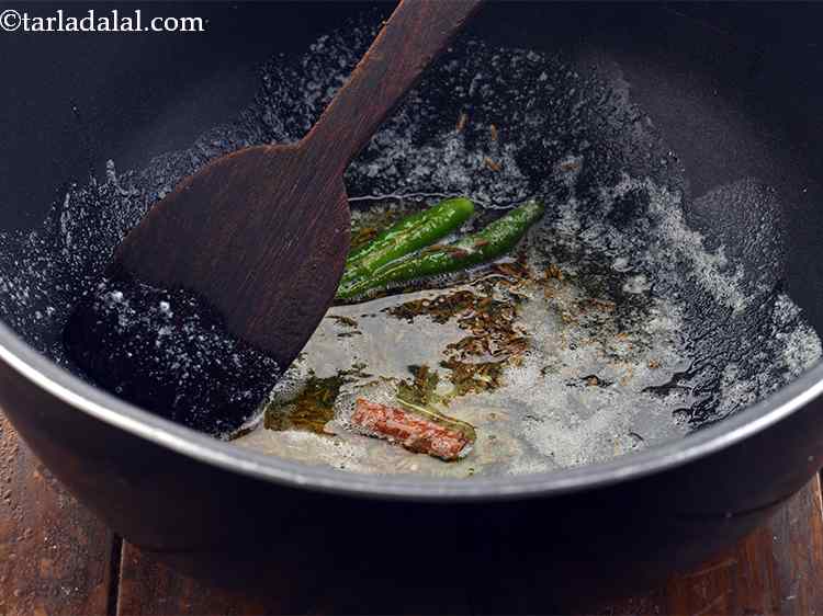 Step 14 – <p>Add cinnamon.If you want, you can even add a bay leaf and black cardamom. Cinnamon …