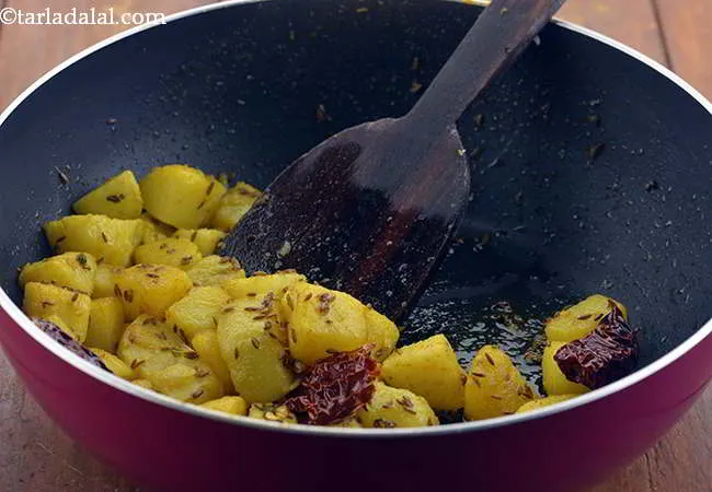 Step 11 – Mix gently and cook on a medium flame for 5 minutes, while stirring occasionally. Be …