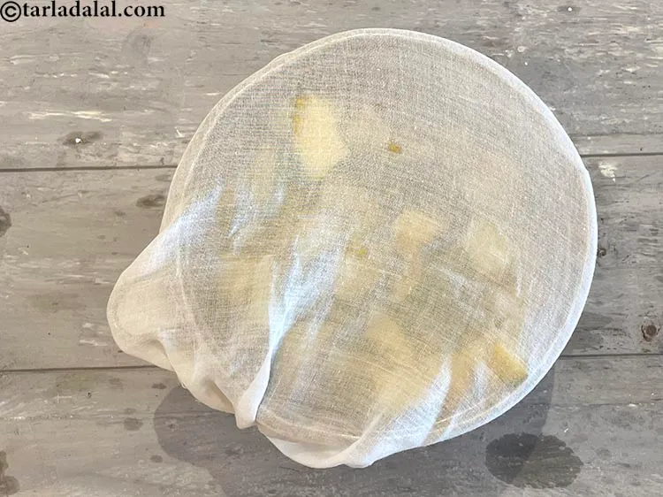 Step 12 – Cover with a muslin cloth.