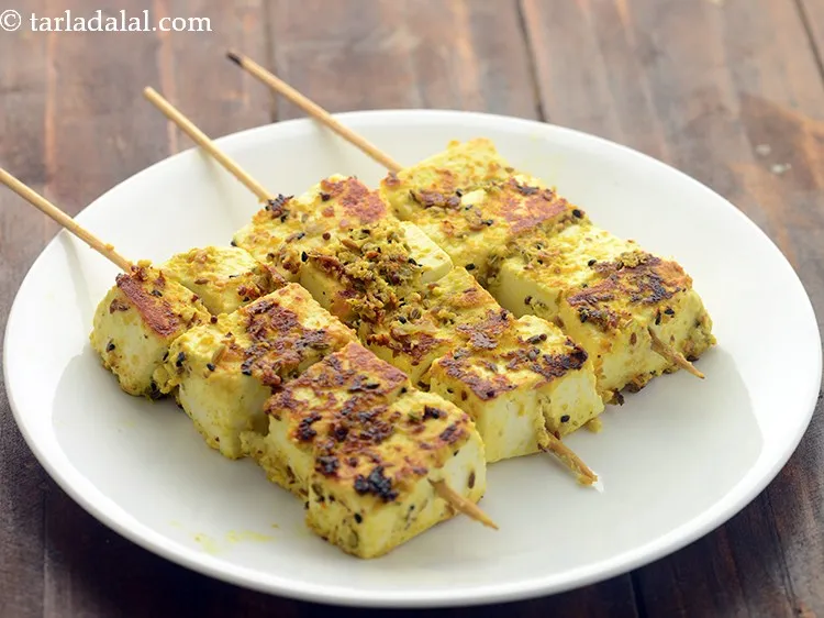 Step 21 – Remove&nbsp;<strong>achari&nbsp;paneer tikka | Punjabi&nbsp;achari&nbsp;&nbsp;paneer tikka |&nbsp;achari&nbsp;paneer tikka on tawa| healthy achari paneer tikka |&nbsp;</strong>in a …
