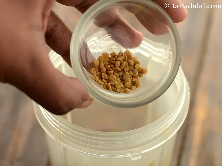 Step 5 – Add fenugreek seeds.