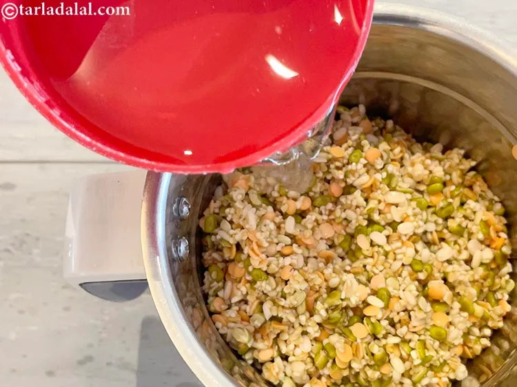 Step 12 – Add 3/4 cup water.