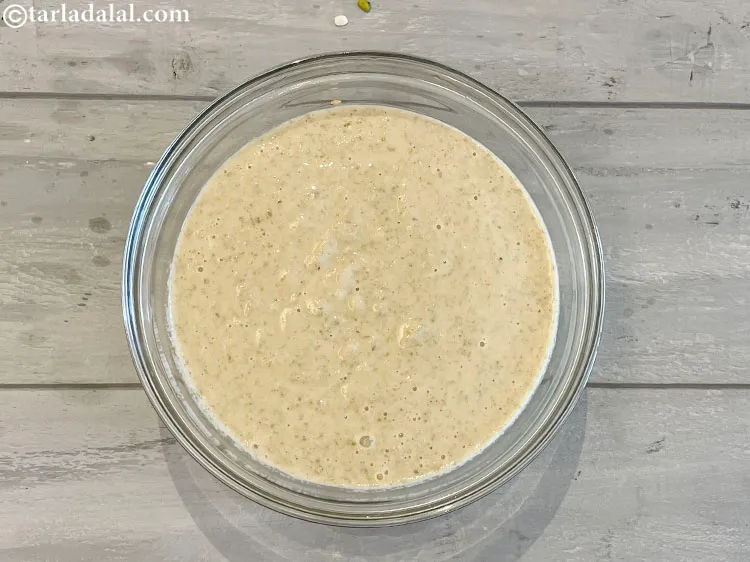 Step 14 – Pour the mixture in a deep bowl.