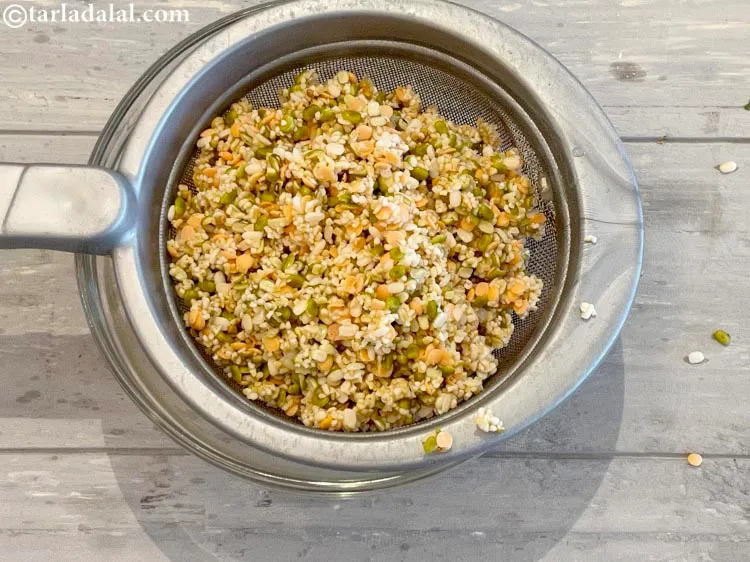 Step 10 – Drain the mixture.