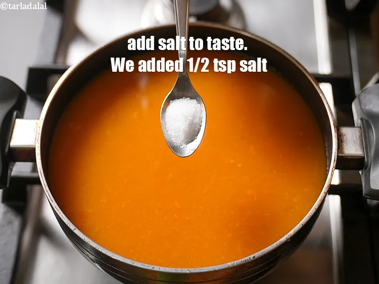स्टेप 22 – स्वादानुसार नमक डालें। हमने 1/2 चम्मच नमक डाला&nbsp;है। नमक प्राकृतिक …