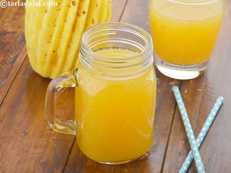 स्टेप 8 – <strong>ऑरेंज पाइनएप्पल लेमोनेड</strong> को | <strong>नारंगी अनानास लेमोनेड | अनानास …