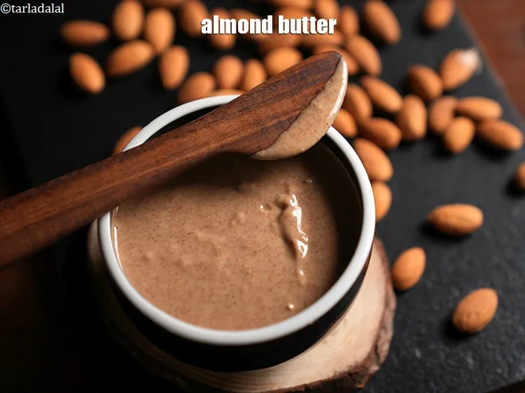 Step 4 – Click on the link to see detailed recipe of <a href="https://www.tarladalal.com/how-to-make-almond-butter-at-home-41117r" target="_blank">homemade almond butter recipe</a>.