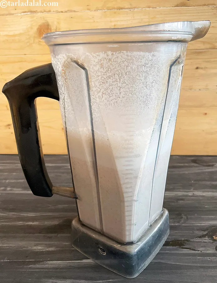 Step 15 – This is what the blended almond looks like.