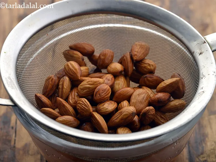 Step 33 – After 20 minutes, drain using a strainer and discard the water.&nbsp;