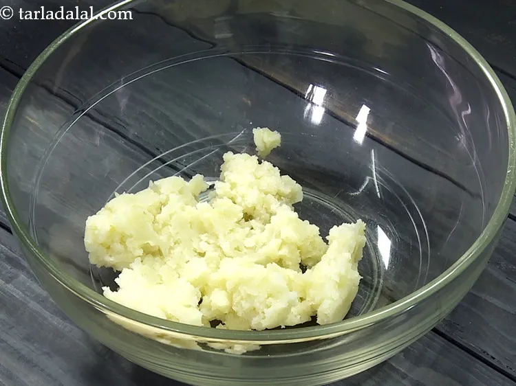 Step 26 – <strong>To make the dough of aloo bhujia recipe | crunchy aloo sev | aloo bhujia …