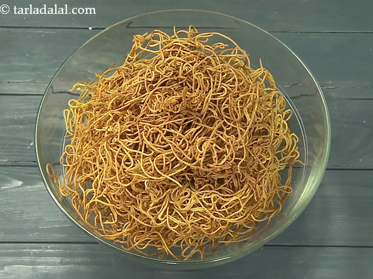 Step 48 – Transfer the sev into a deep bowl.