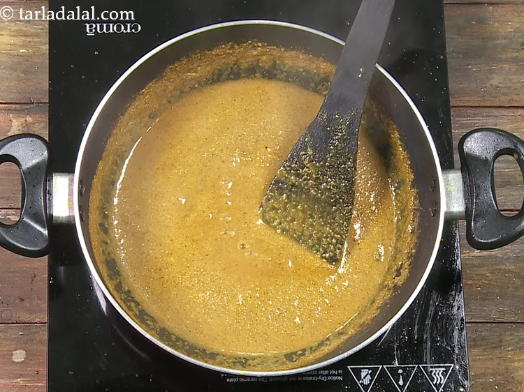 Step 59 – Mix well and cook on a medium flame for 4 to 5 minutes, while stirring …