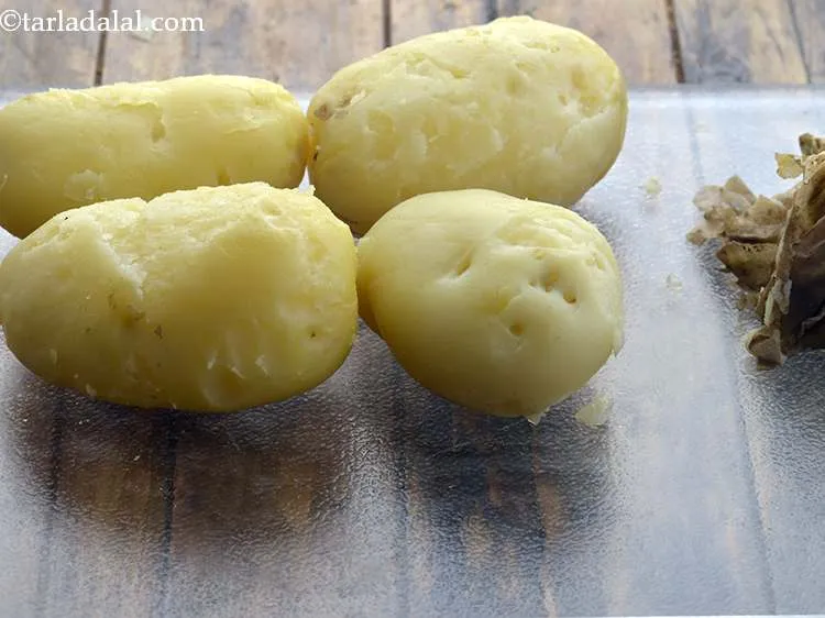 Step 3 – Cool them completely and peel.