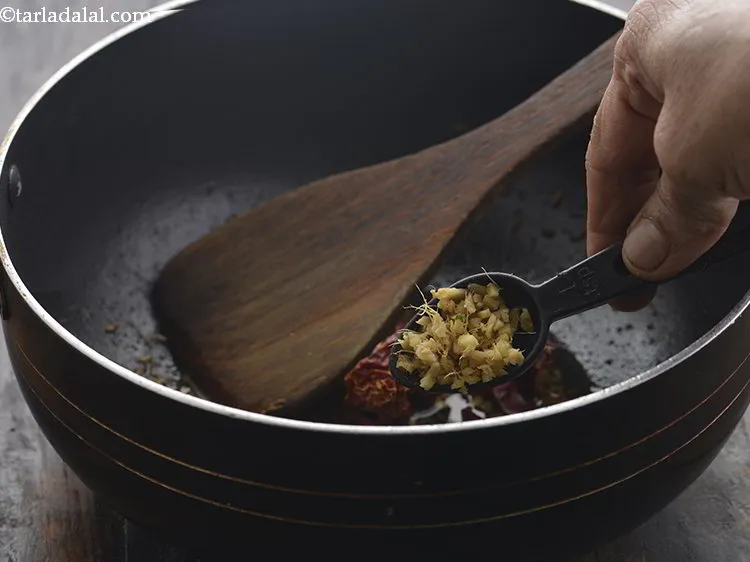 Step 9 – Add the ginger.