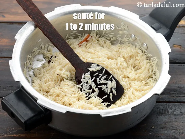 Step 13 – Saut&eacute; on a medium flame for 1 to 2 minutes.
