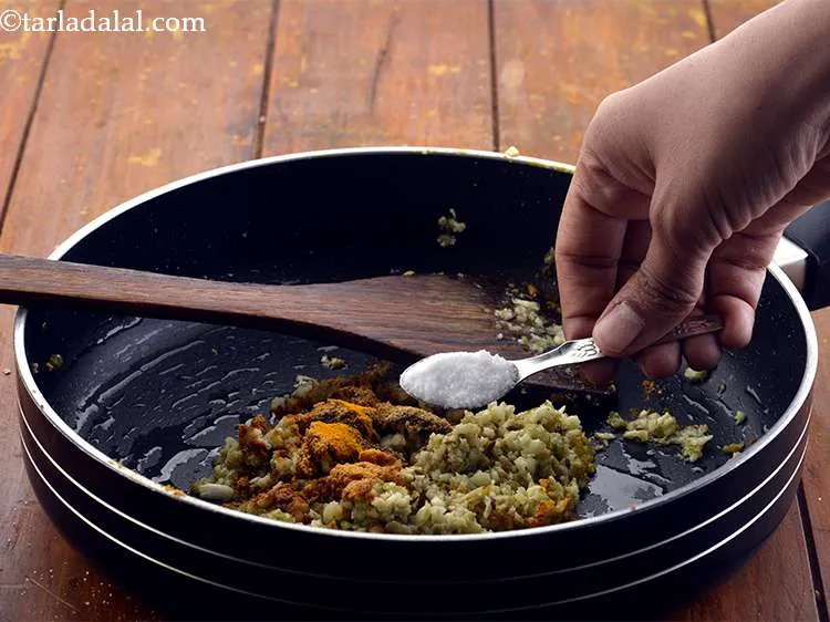 Step 9 – Now add salt.