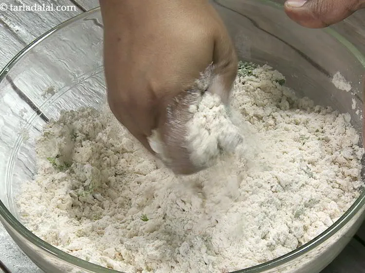 Step 14 – Combine all the ingredients very well using your hands.