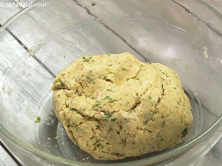 Step 15 – Gradually add water and knead into a stiff dough. It is very important to prepare …