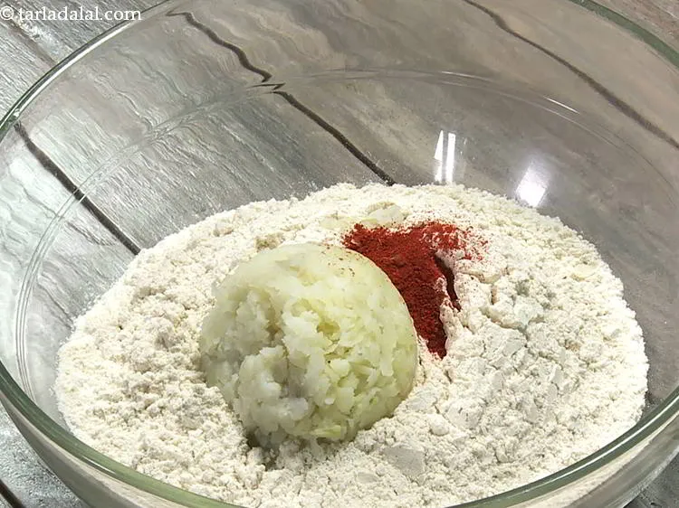 Step 6 – Add chilli powder. You can add green chilli paste instead of red chilli powder.