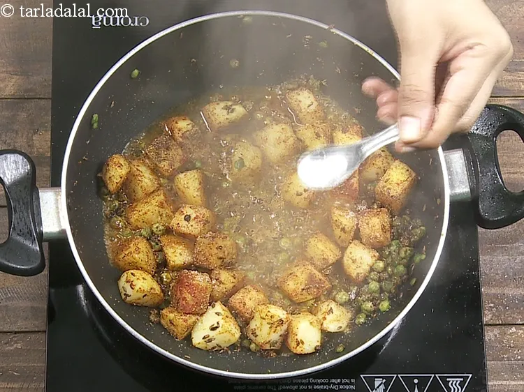 Step 18 – Add <a href="https://www.tarladalal.com/glossary-salt-namak-table-salt-418i">salt</a>&nbsp;to taste. Salt has been added at step 7 while cooking the potatoes …