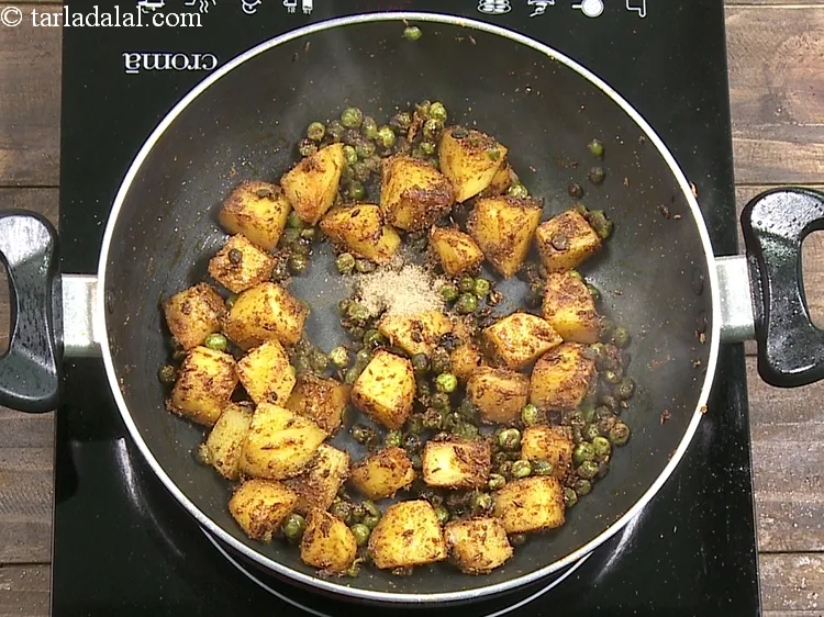 Step 20 – Add 1/4 tsp&nbsp;<a href="https://www.tarladalal.com/glossary-dried-mango-powder-amchur-powder-148i">dried mango powder (amchur)</a>.