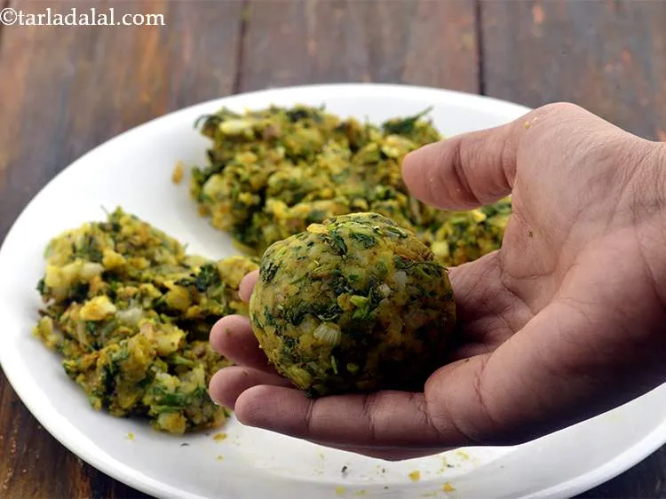 Step 18 – Take each portion into your hand and shape it into a ball.