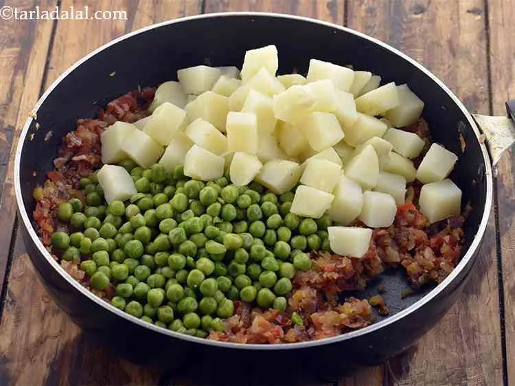 Step 11 – Add the potatoes. You can either pressure cook the aloo or boil them in a …