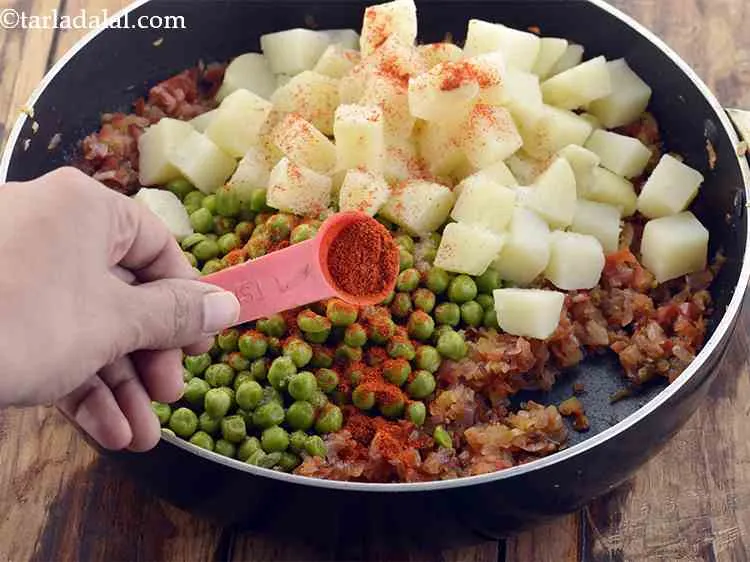 Step 12 – Add salt to taste and chilli powder. Additional dry spices such as coriander powder and …