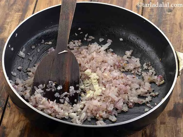 Step 3 – Add the garlic.