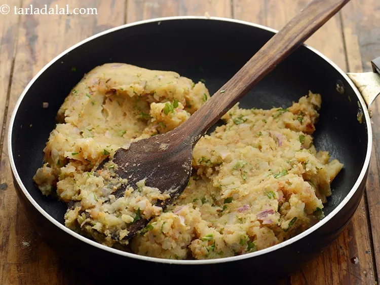 Step 14 – Mix well. The <strong>stuffing for Punjabi aloo paratha | stuffed aloo paratha | aloo ka …