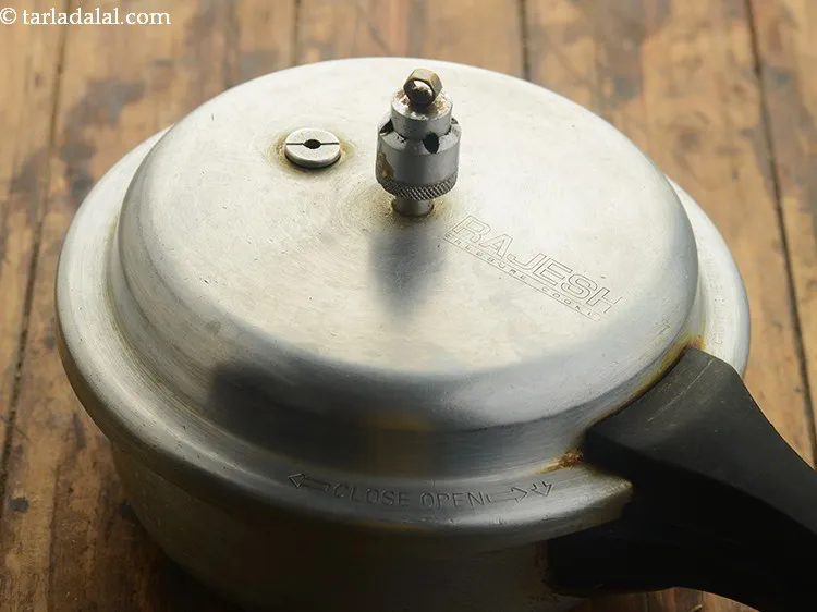 Step 7 – Pressure cook for 3 whistles.