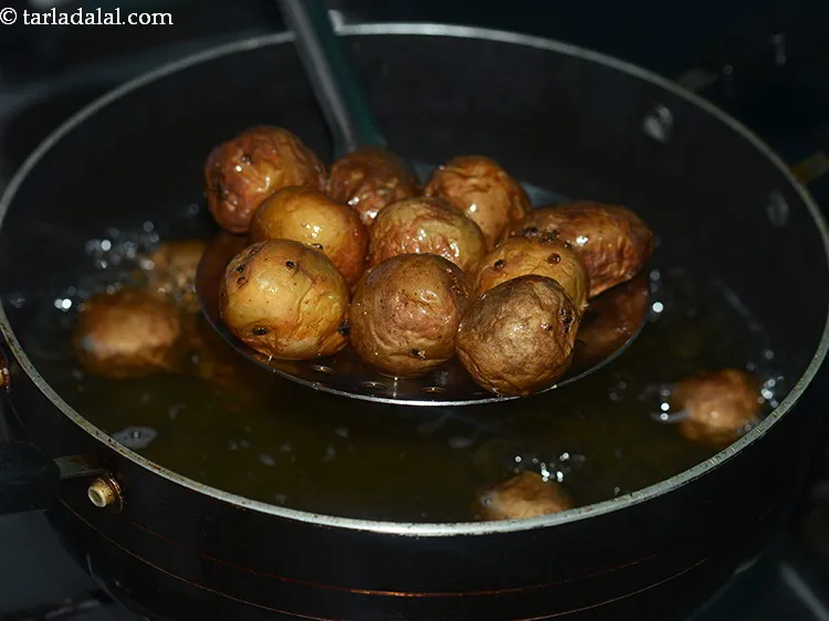 Step 16 – Deep-fry till they turn crisp and light brown in colour. No need to fry the …
