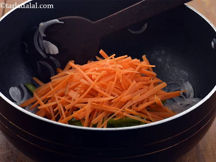 Step 17 – Add carrots.