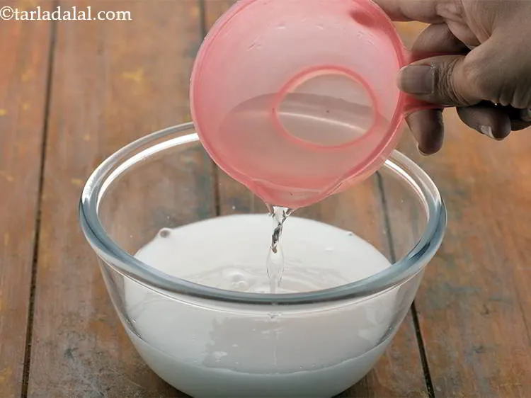 Step 14 – Combine the cornflour with 1&frac12; cups of water.