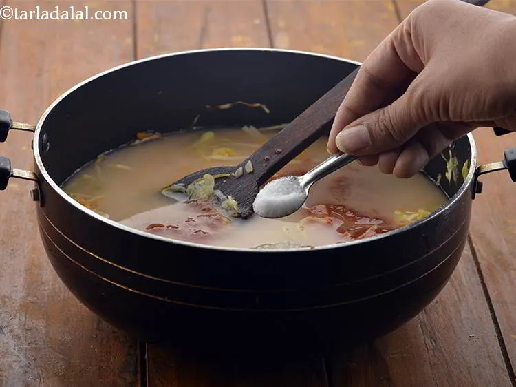 Step 30 – Add the salt.