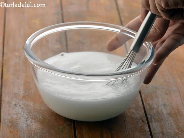Step 13 – Combine the cornflour with 1&frac12; cups of water in a deep bowl, mix well and …