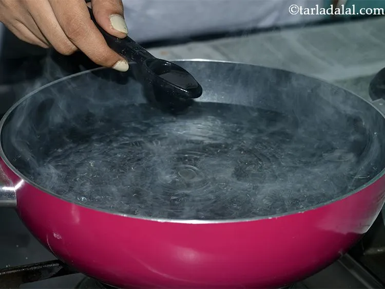 Step 3 – Add salt to taste and oil.