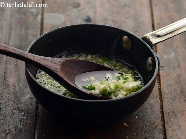 Step 20 – Saut&eacute; on a medium flame&nbsp; for 1 minute.