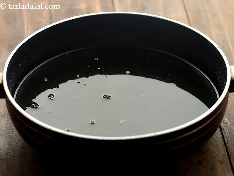 Step 17 – Put the syrup back into the same deep non-stick pan.&nbsp;