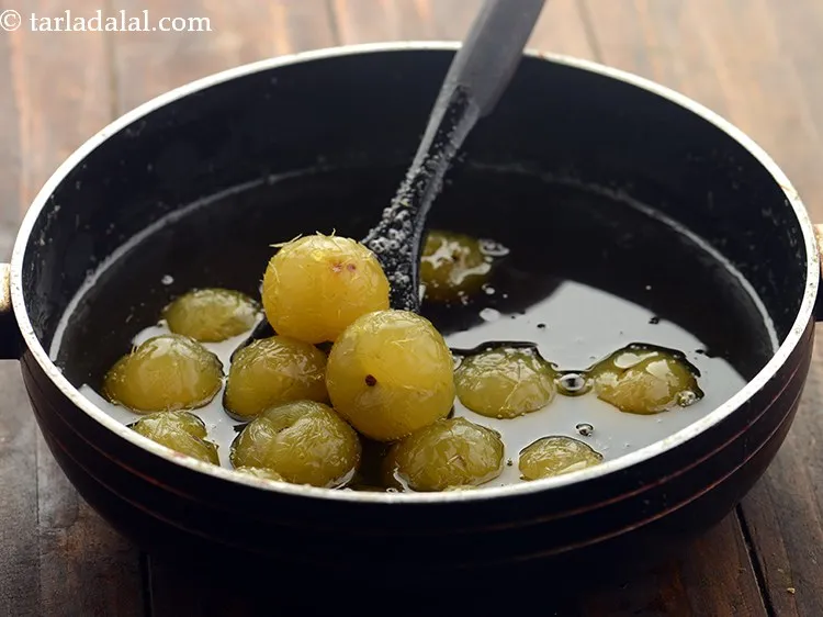 Step 21 – Add the drained amlas.