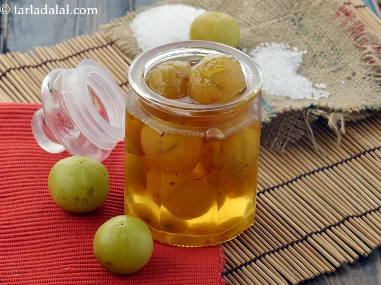 Step 23 – Cool the&nbsp;<strong>amla murabba | Rajasthani amla murraba | Indian gooseberry&nbsp;</strong><strong>murabba</strong><strong>&nbsp;|</strong><strong>&nbsp;</strong>completely and store in an air-tight …