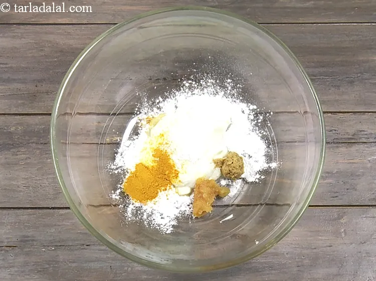 Step 7 – Add 1/2 tsp&nbsp;<a href="https://www.tarladalal.com/glossary-turmeric-powder-haldi-645i">turmeric powder (haldi)</a>.