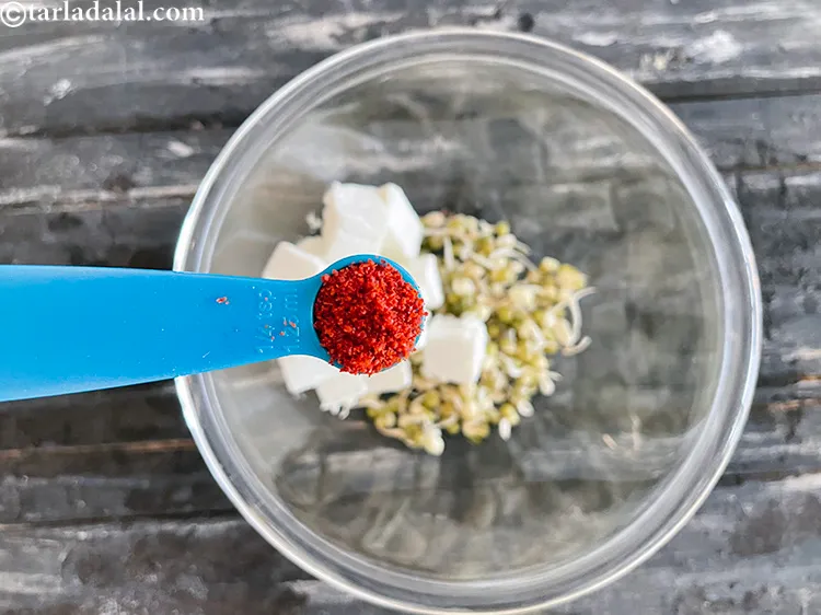 Step 25 – Add&nbsp;<meta charset="UTF-8" />1/4 tsp&nbsp;<a href="glossary-chilli-powder-red-chilli-powder-339i">chilli powder</a>.