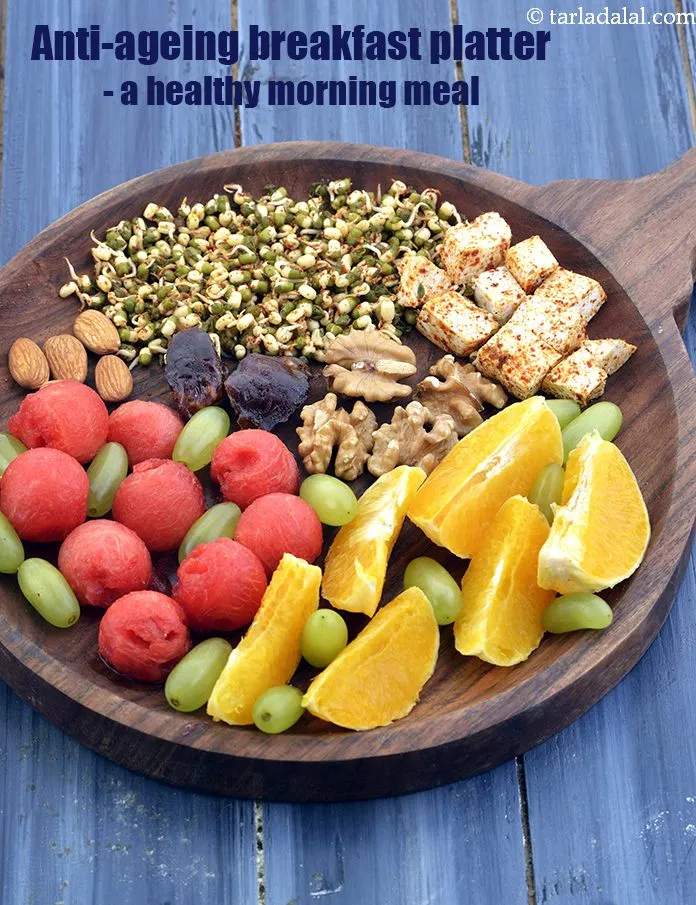 Step 38 – <strong>Anti-ageing breakfast platter - a healthy morning meal.</strong>