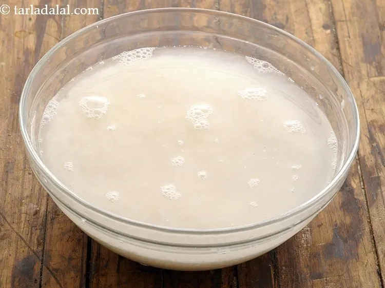 Step 3 – Soak in 2 cups of water for 2 hours.